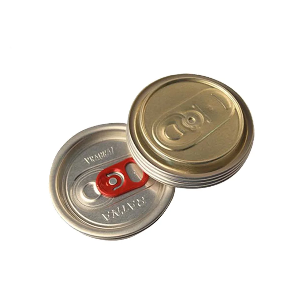  whole sale Free Sample Food Grade Multi Color Round Aluminium End Cap 202# SOT Easy Open Can