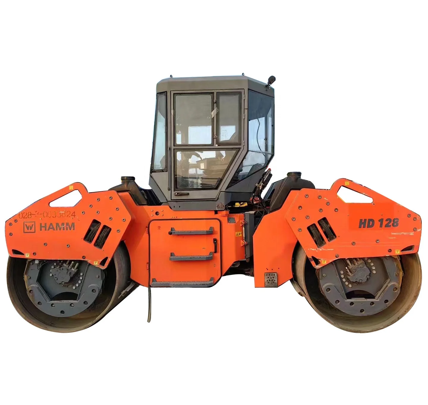 Высокое качество используется оригинальный Hamm Hd128 полный гидравлический двойной привод дорожный каток стальной колесный Вибратор в хорошем состоянии