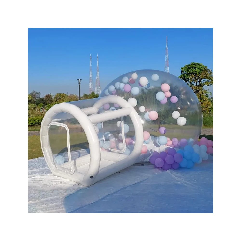 Custom Kids Party Balloons House Giant Clear Inflatable Crystal Igloo Dome Tent Transparent Bubble