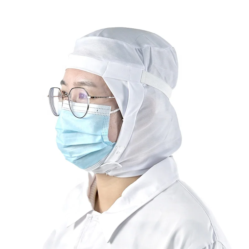 SHIANKU Food Grade Workshop Working Cap Wrap Knit Caps Food Factory Workshop Thickened Mesh Cap