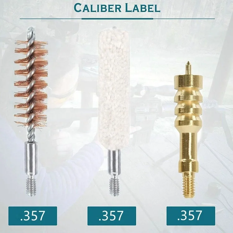 Gun Cleaning Kit Pulling Through Cleaner Bore Snake Rope Handgun Cleaning Brush Brass jag with Portable Case