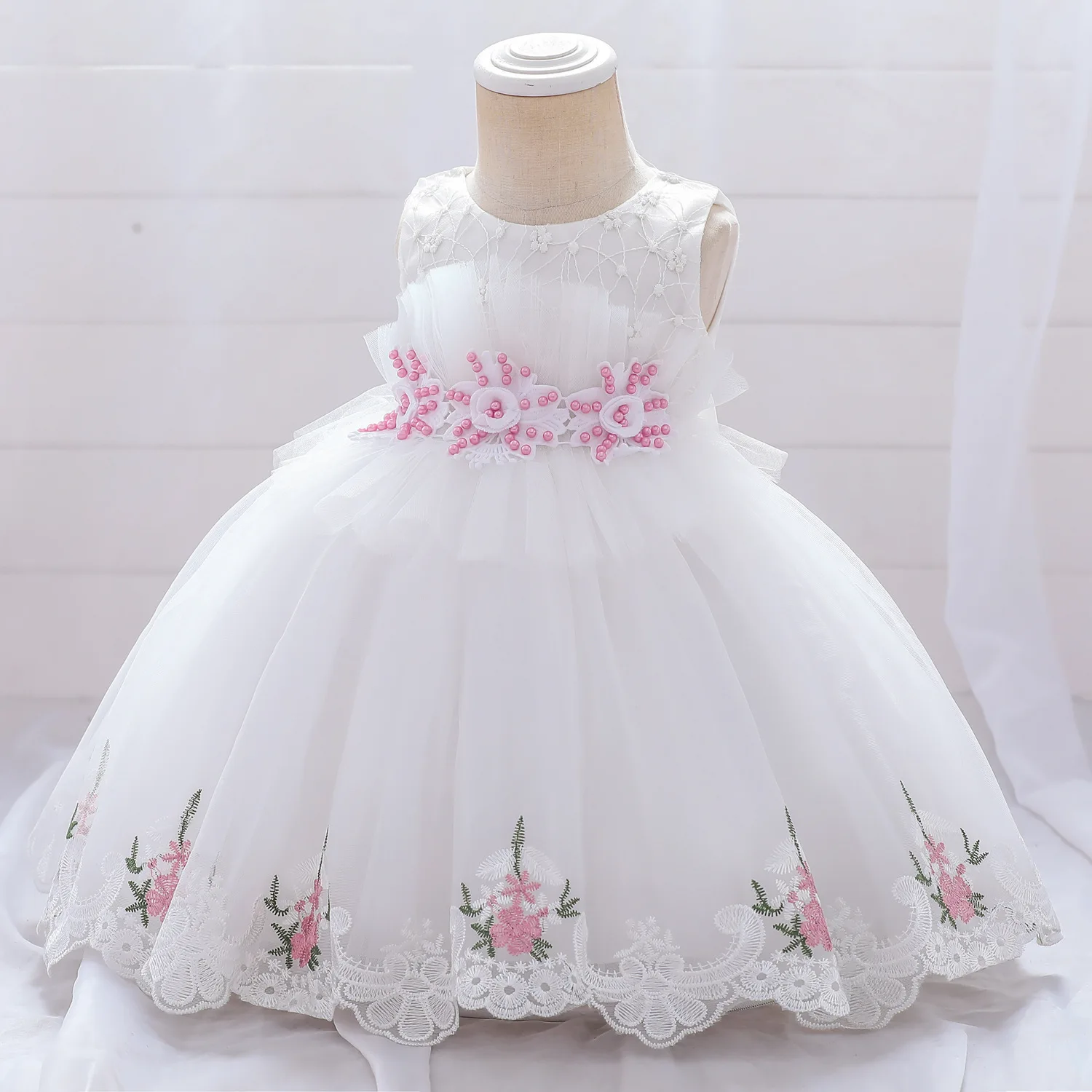 2022 Princess design Baby Girls Party wedding Ball Gown flower dresses for Children