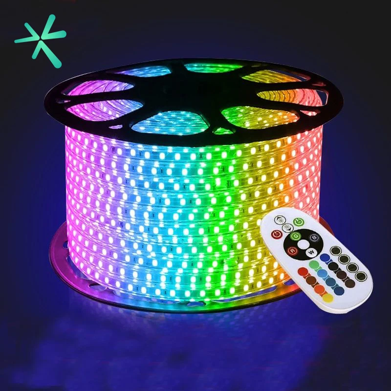 5050 SMD 220V 110V 100M Room Smart Flexible Barra Luces Led Bar Lights Waterproof Strip Lights/RGB