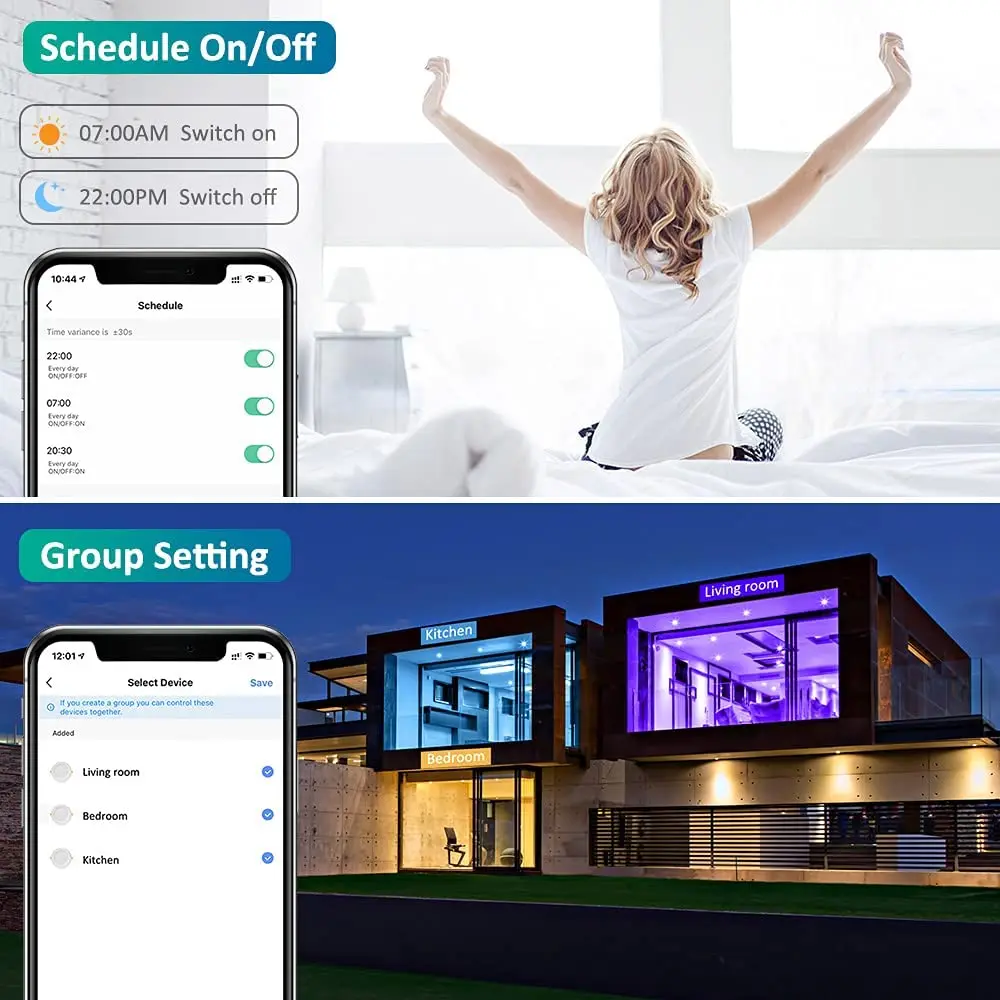 Voice Control 15W Living Room Light Top Brand Flush Mount Light Aluminum Led Smart Down Light