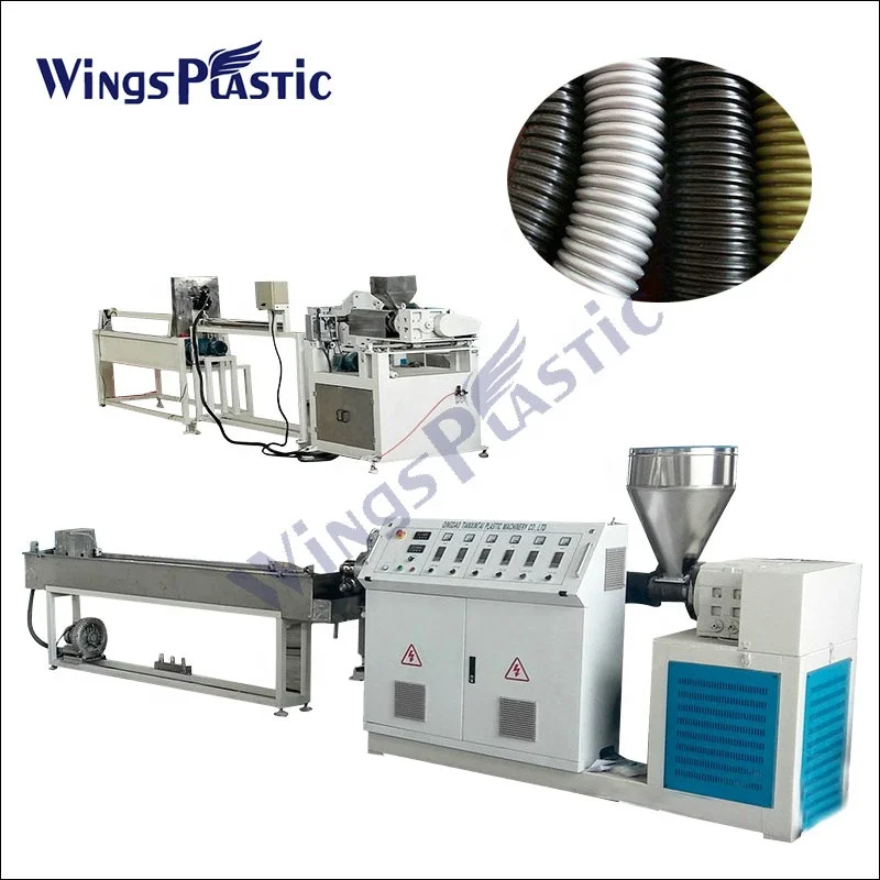 Vacuum Cleaner EVA Softly Spiral Flexible Hose Pipe Tube Extrusion Machine Production Line