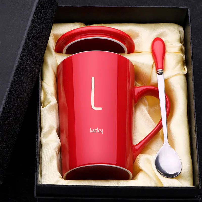 Custom logo handmade white/black wood handle ceramic coffee mug unique tea cup with lid