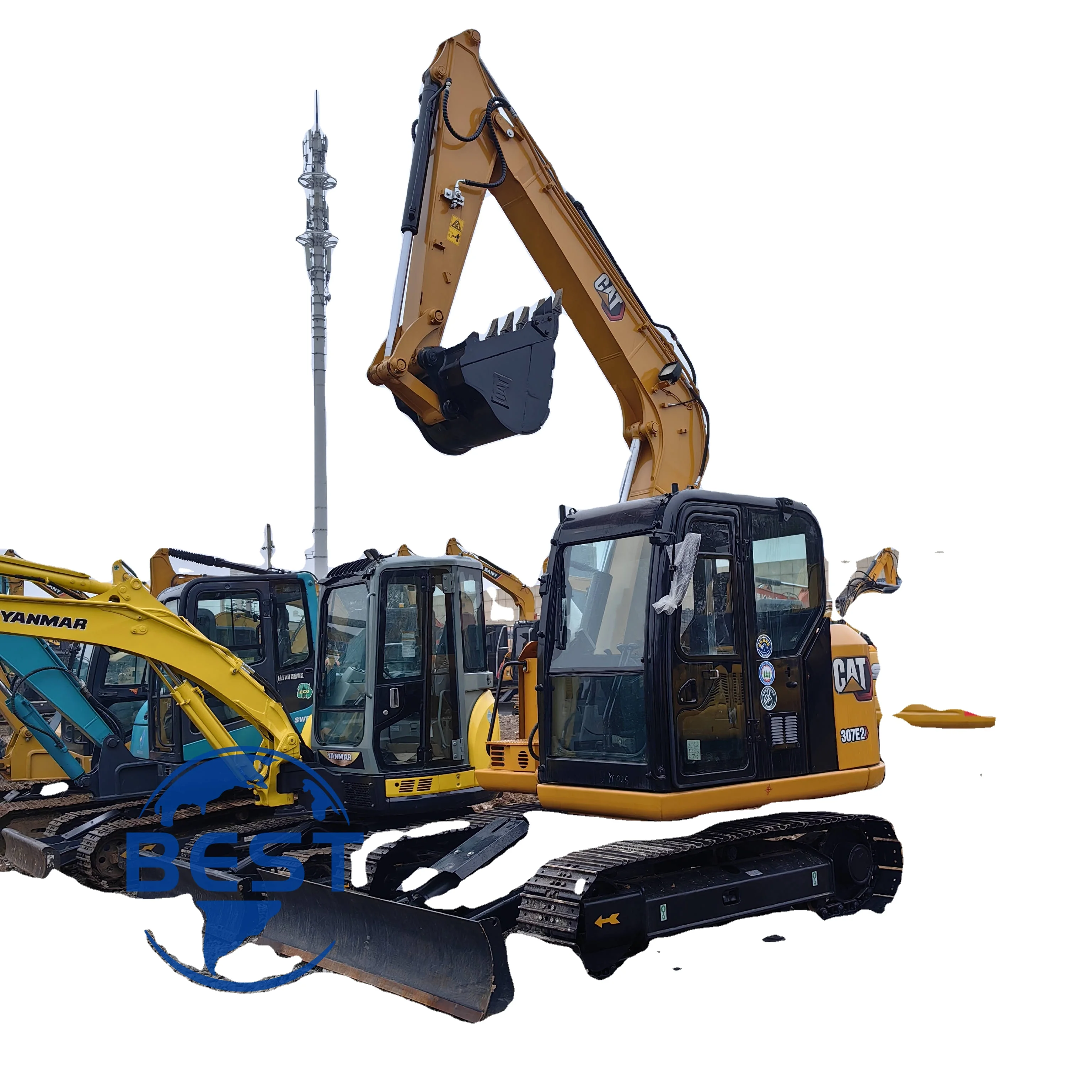 Caterpillar CAT 307 US оригинальный экскаватор CAT307 подержанный 7ton Гусеничный мини-экскаватор для кошек