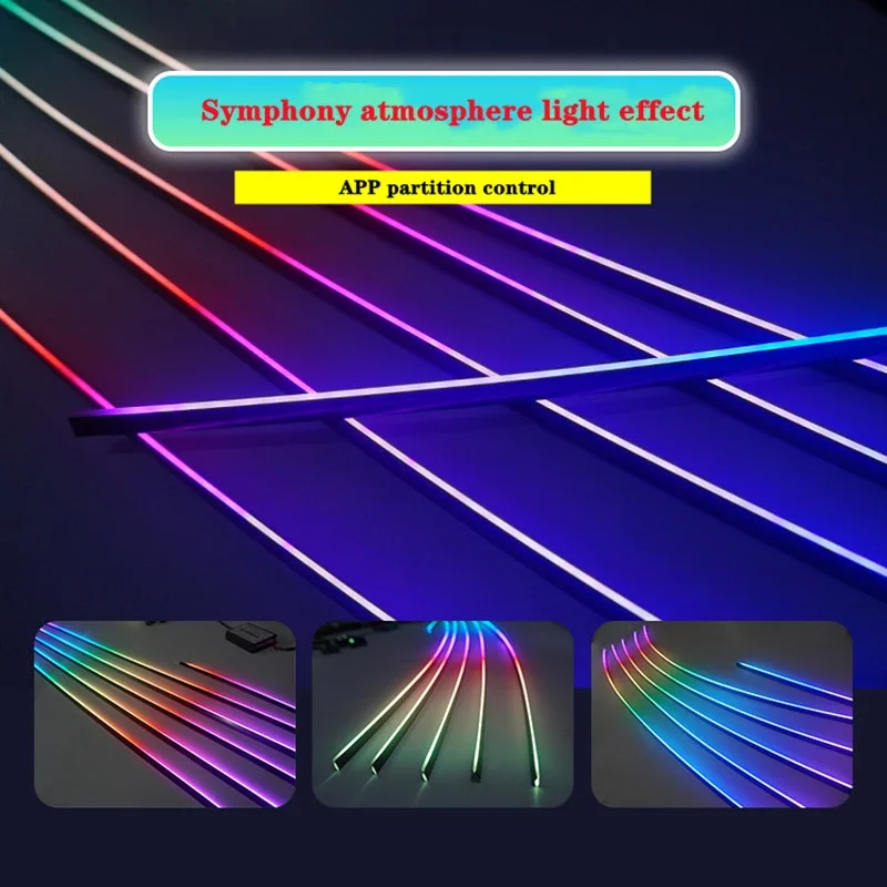 Others Car Light Accessories Car Atmosphere Light Neon Wire Auto Interior Ambient Led Car Light Kit
