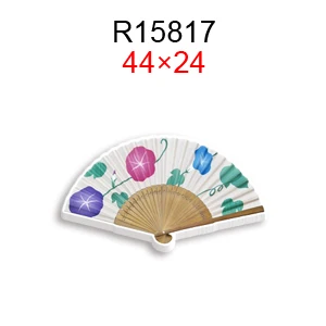 50pcs Fans craft planar resin flatback decorative kawaii craft center for bows Keychain Handmade Phone Case