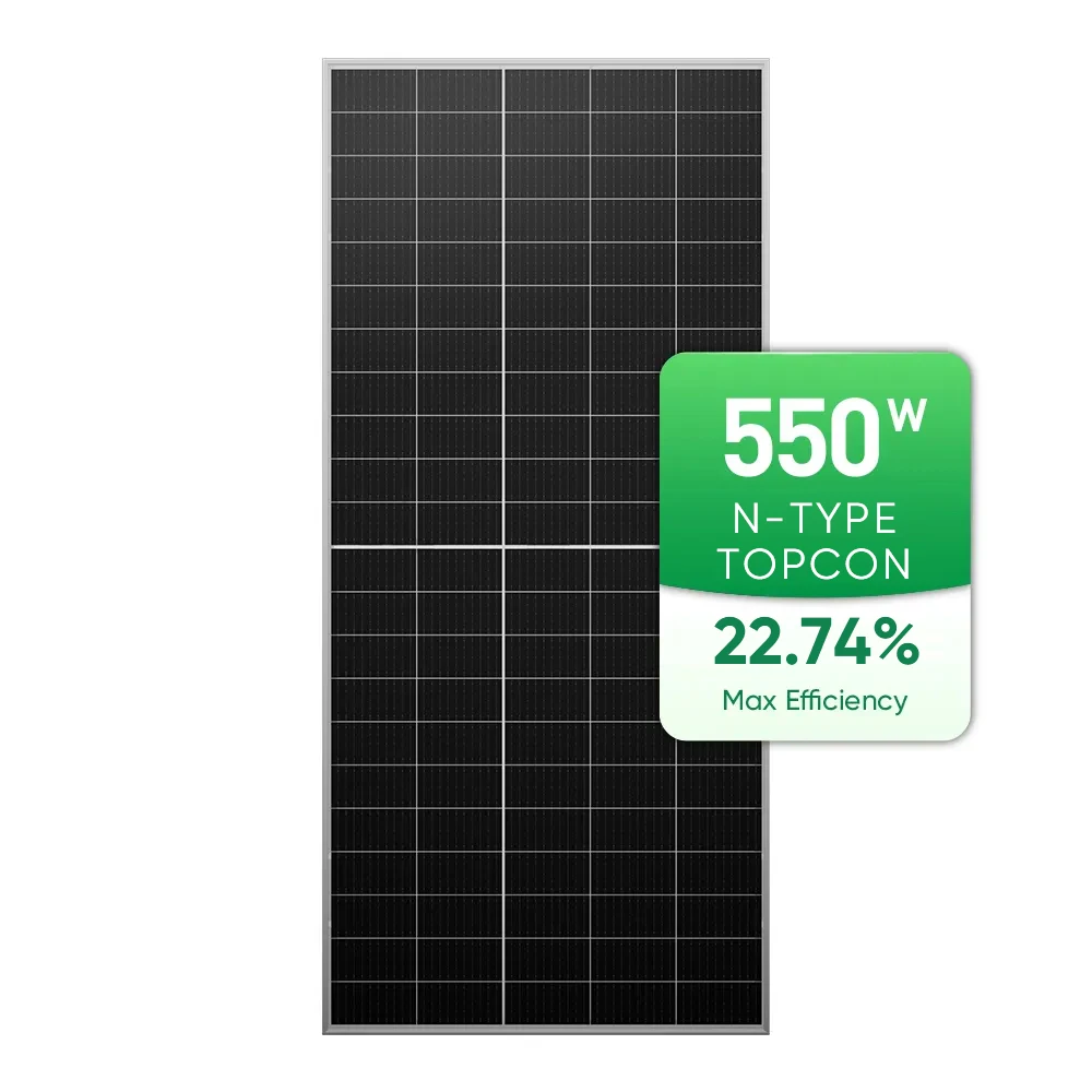 Sunpal N Type Solar Panels Topcon Solar De 500W 550W 550 Watts 575W 580W N Type Monocrystalline Eu Warehouse Solar Panels