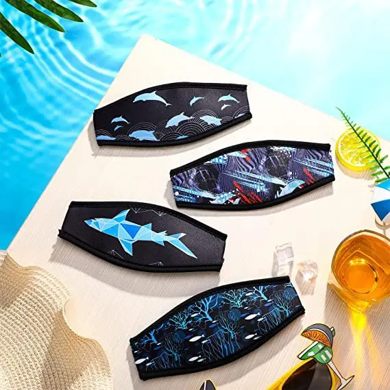 Customized Diving Mask Strap Covers Neoprene Cover Slap Strap for Dive and Snorkel Masks