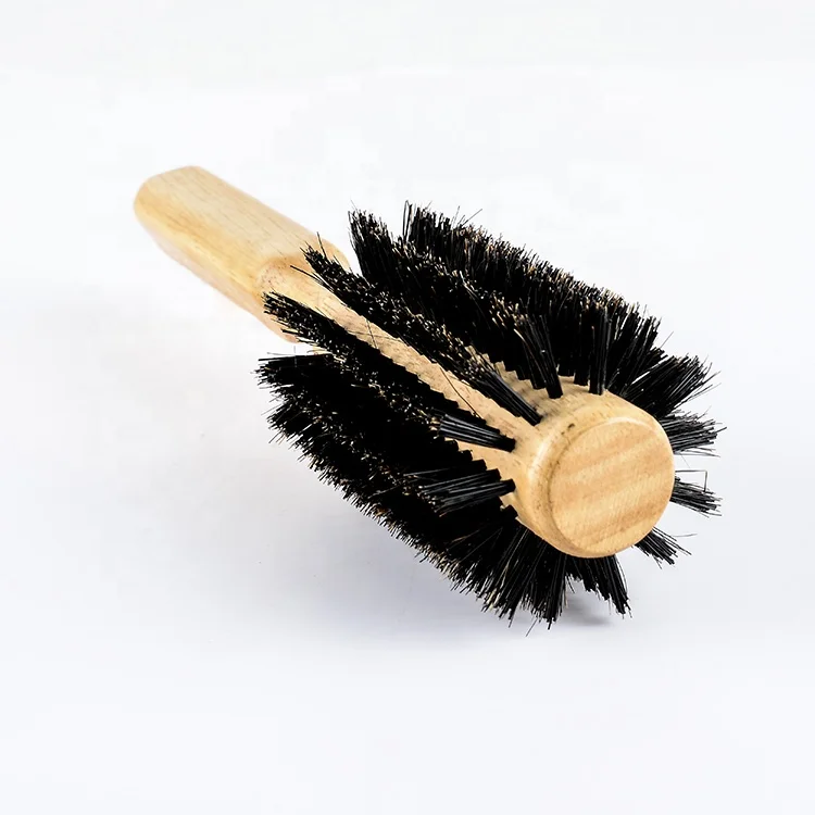 Luxe boar bristle brush hair professional hair styling tools boar bristle brush with long handle