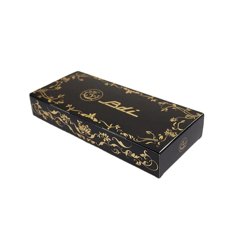 Hot Sale Custom Uv Printing Logo Carton Packaging Box Small Black Packaging Boxes For Machine Paper Packaging