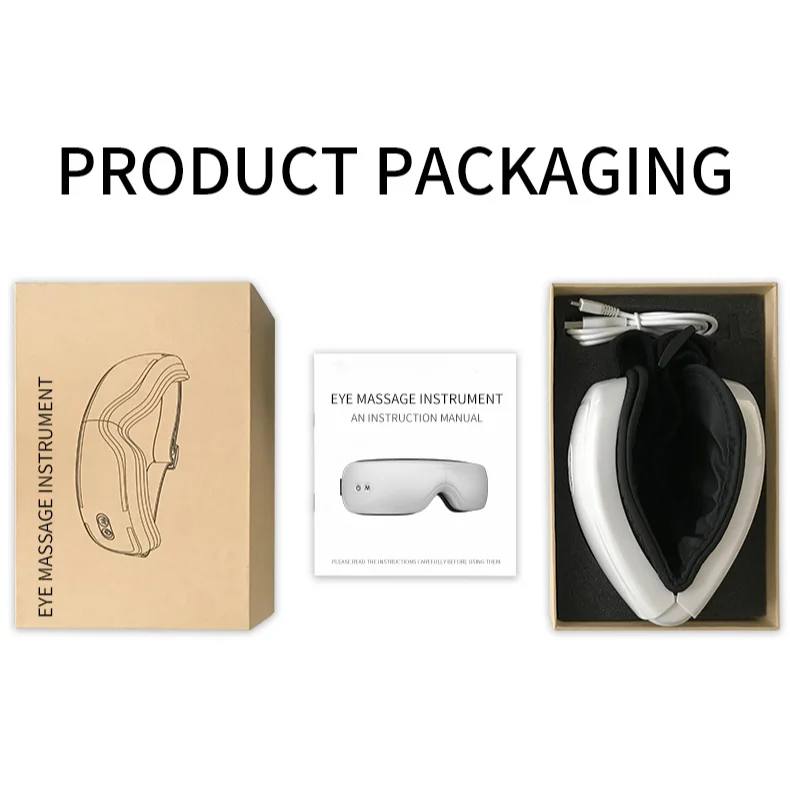 Heating vibration electric  beauty heat  eye massage tool air pressure dropship  equipment, eye therapeutic massager