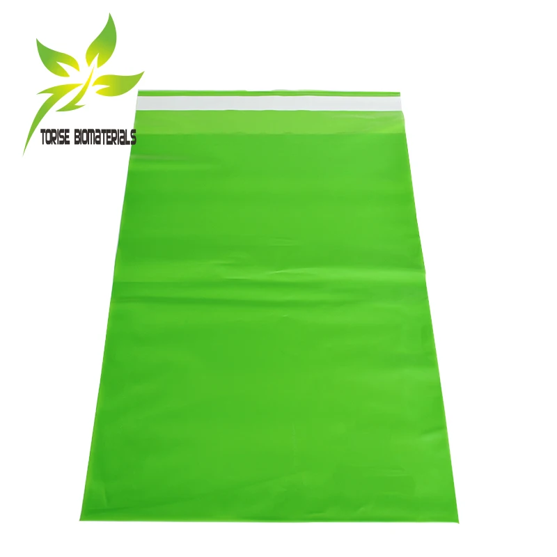 Custom Logo Printed 100% Compostable Polymailer Plastic Mail Clothes Packaging Eco Poly Mailer Mailing Shipping Bag For Clothing