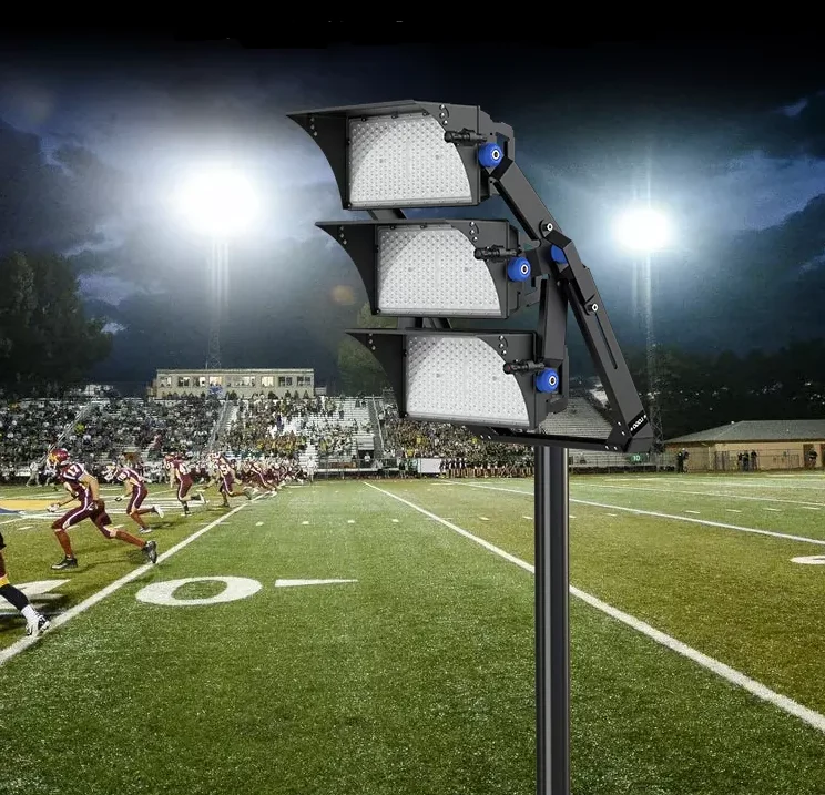 IP65 adjustable angel rotatable Dim dali dmx512 wife control Aluminum PC lens IK10 sport stadium lighting High pole light