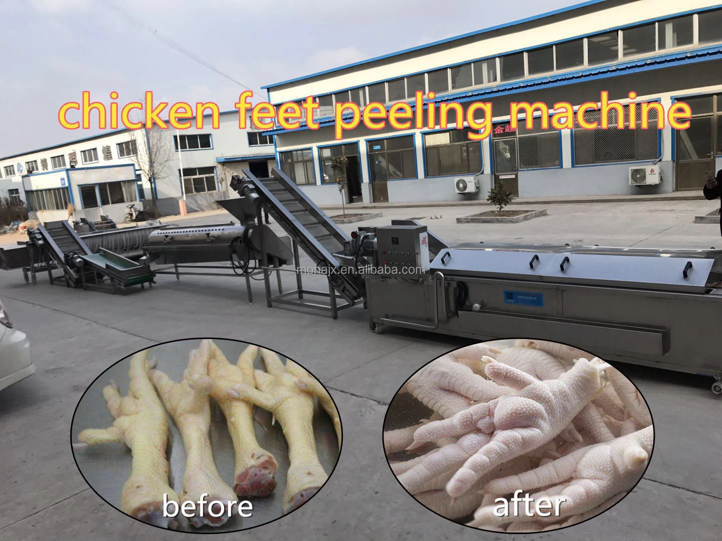 Factory Price Automatic Chicken Leg Peeling Skin Machine Claw Maker Chicken Feet Production Line