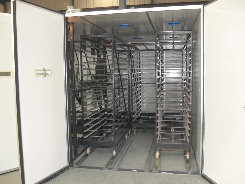 Hight quality 57600 eggs fully automatic incubators  automatic Large Capacity Poultry large egg incubator for sale