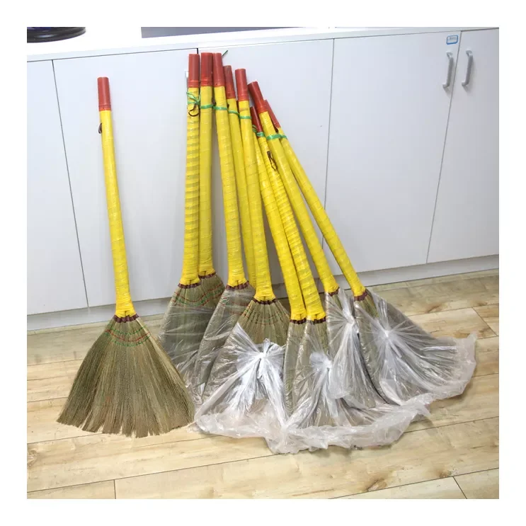 Wholesale grass soft broom household sweeping powder broom natural grass broom