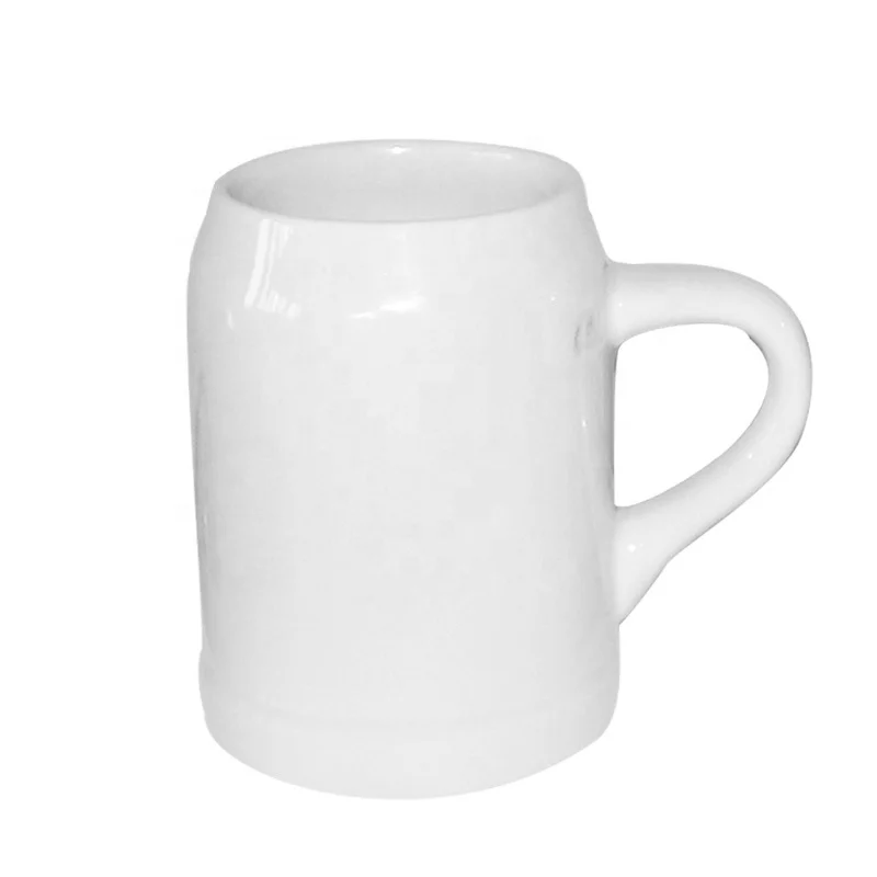 Custom logo 300ml ceramic beer mug oktoberfest German beer stein
