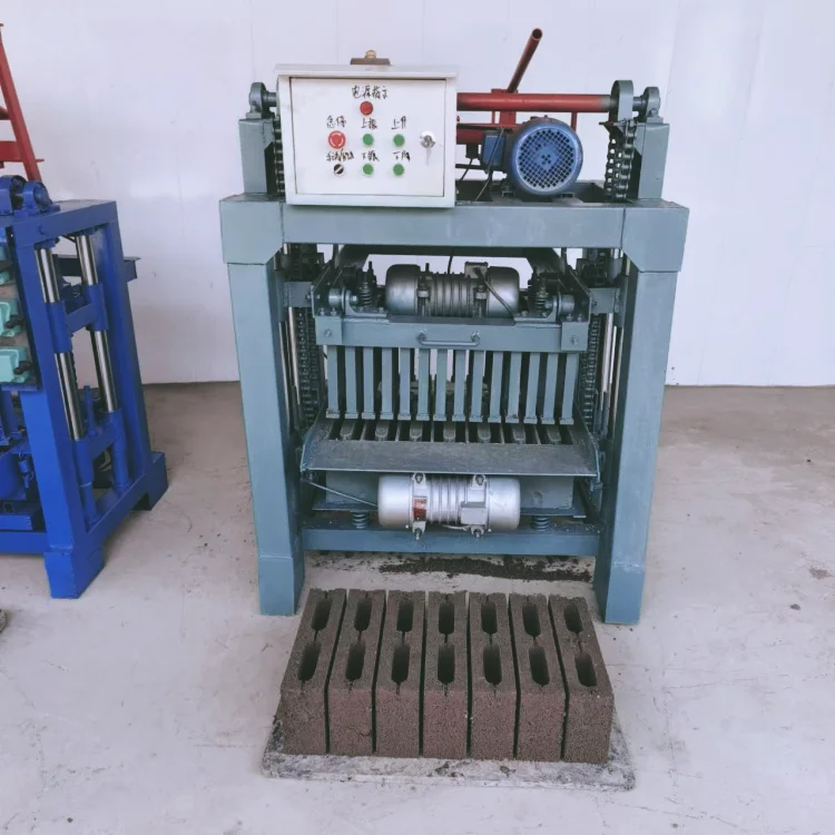 South Africa Building Construction Semi-automatic Cement Hollow Brick Machine Low Price Do-at-home Jobs