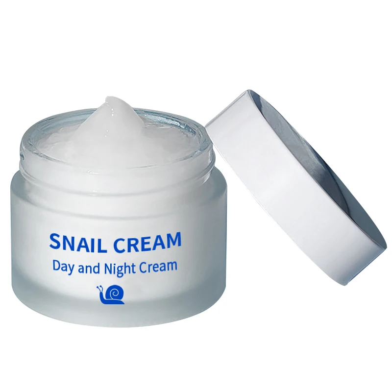 OEM No Logo Custom Collagen Repairing Face Cream for Dry Skin Face Whitening Brightening Gold Snail Gel Cream Free Adults Female