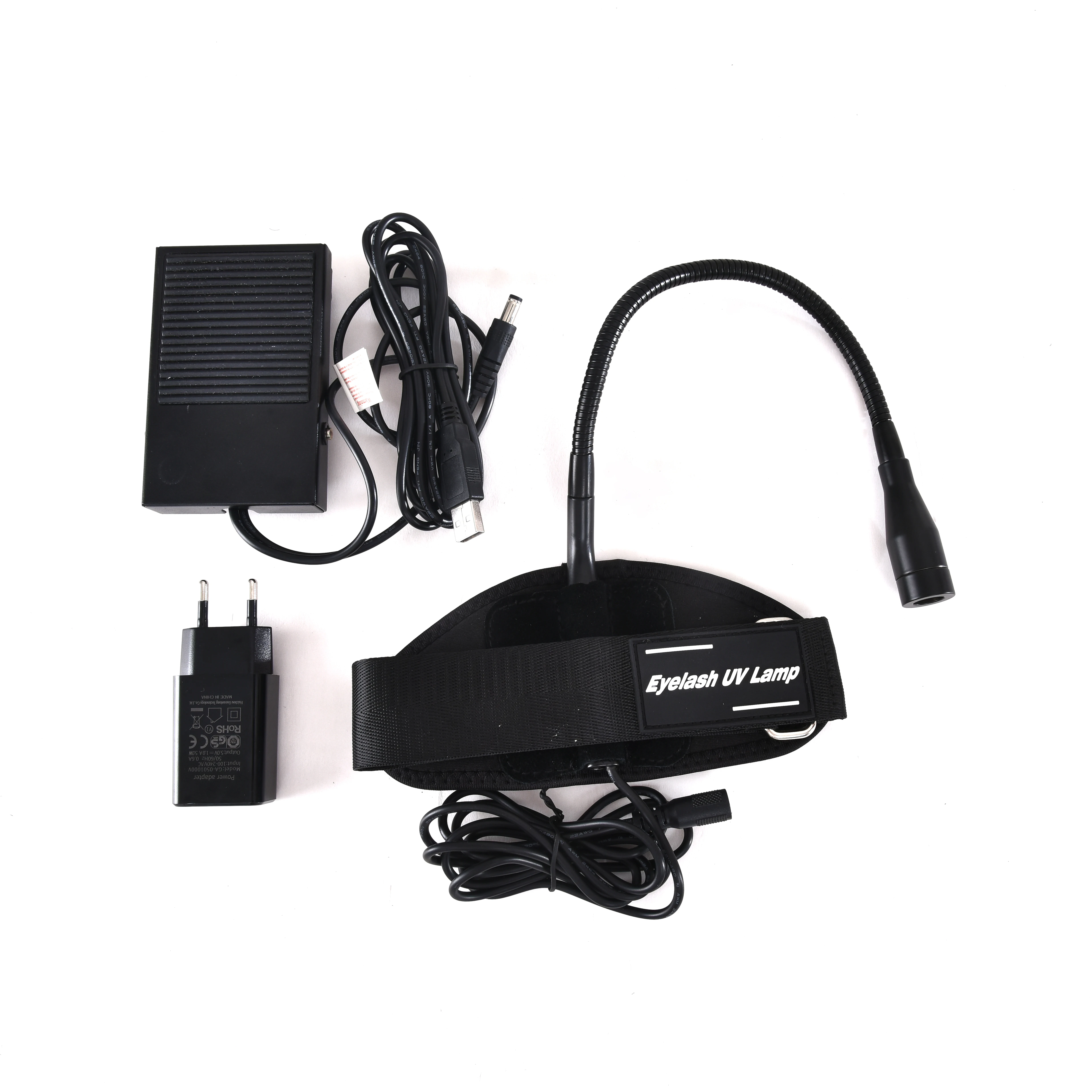 Custom Logo Hot Sale Portable UV lashes glue Led Lamp Adjustable UV glue fast Drying professional lash extension UV lamp