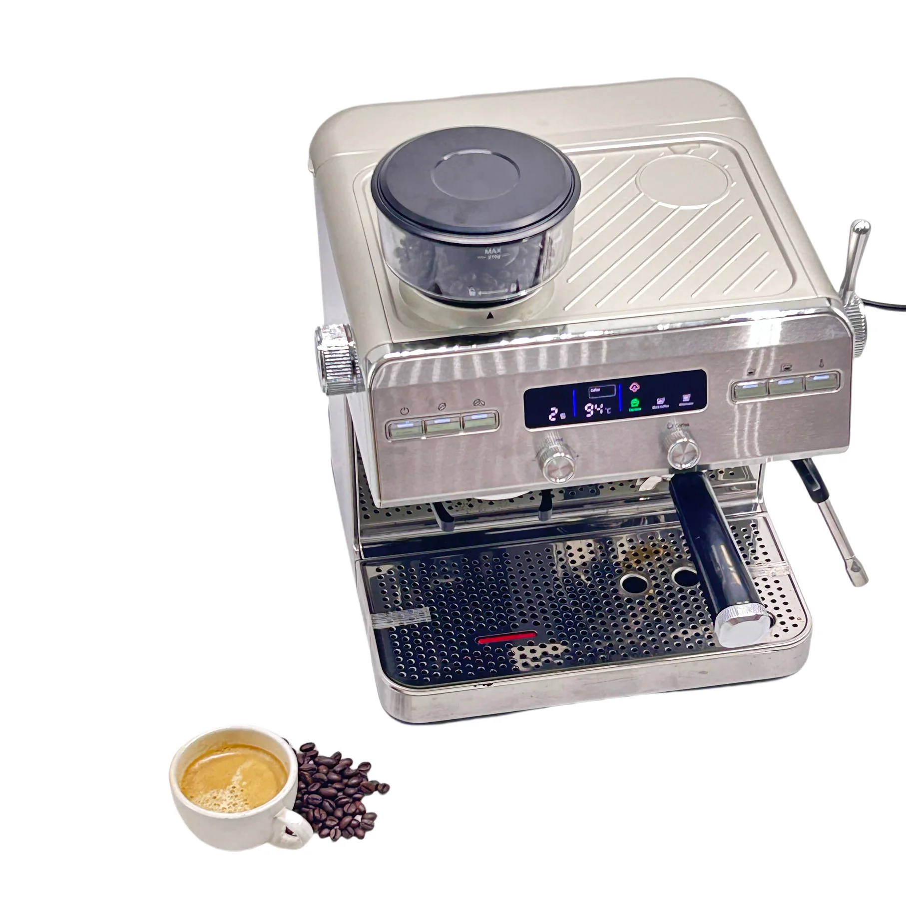 Commercial Electric Stainless Steel Espresso & Coffee Maker Cappuccino Machine for Household & Hotel Use