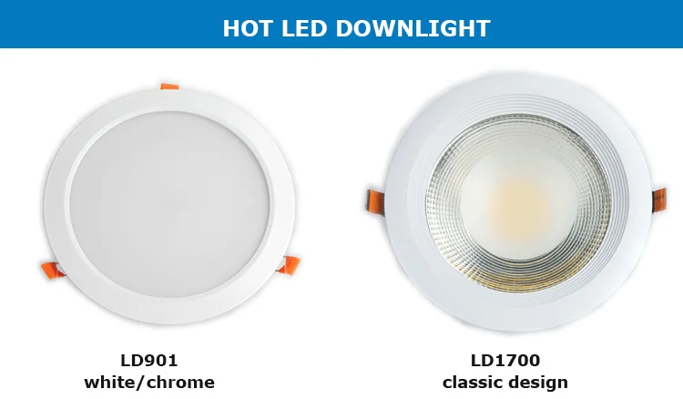 Popular White 9w 12w 15w 18w 24w Dimmable Led Ceiling Recessed LED Ceiling Round Downlight