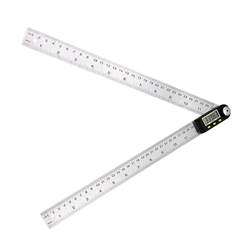 SHAHE 0-300mm Digital Angle Ruler Stainless Steel Electronic Angle Meter Digital Protractor Digital inclinometer