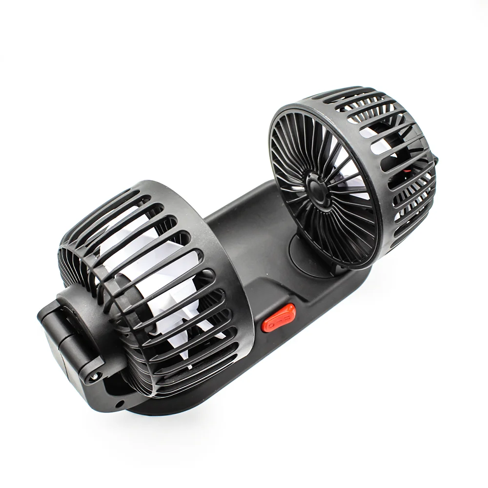 Vehicle Strong Fan  5 V Car Fan USB Automotive  2 Heads Air Circulation Fans Auto Accessories Number Plate