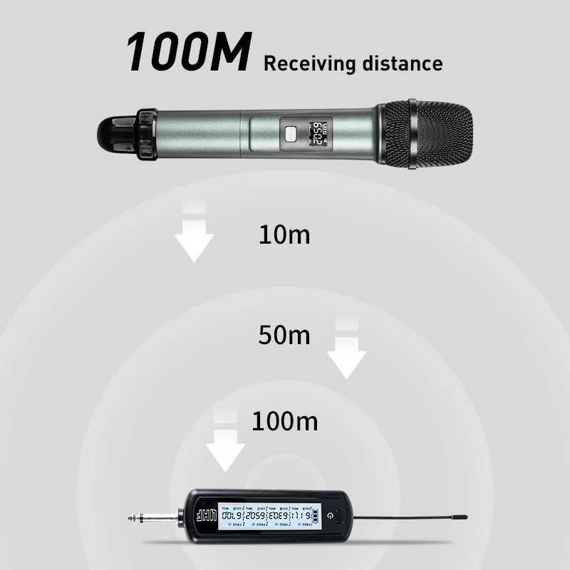 ANJIESI 2022 New Professional  4 channel UHF Universal wireless microphone with four handhelds headsets karaoke singing