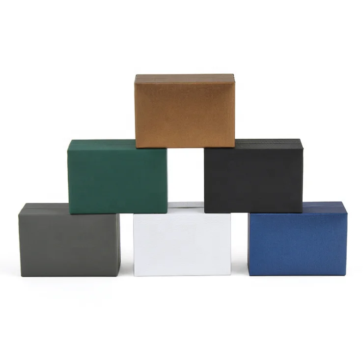 Low price More color small present craft gift ring necklace bracelet cufflink paper jewelry box for packaging