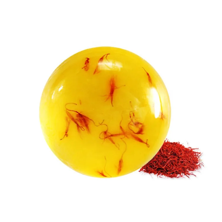 100% Natural Saffron Handmade Soaps Flower Yoni Soap Toilet Soap Round