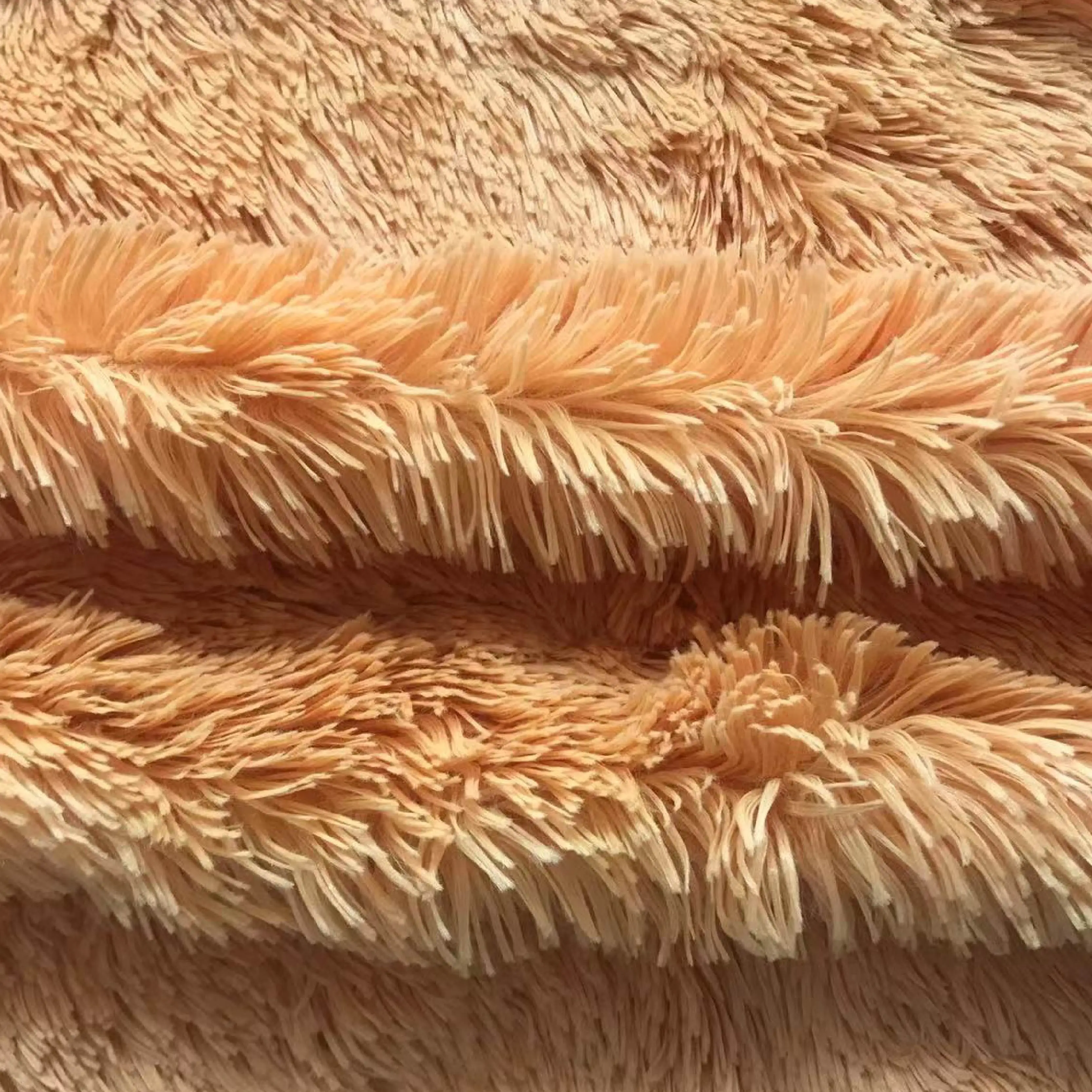 Hot sale 100% polyester solid color teddy fabric PV plush toy fabric