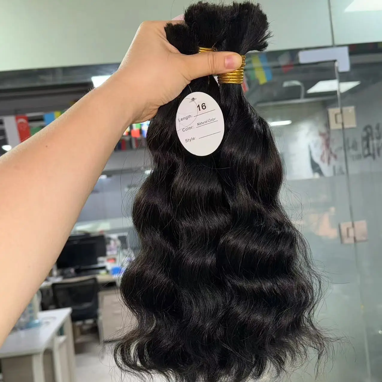 no weft bundle burmese raw curly human hair vietnam vendor natural wave raw curly hair indian wavy braiding hair bulk