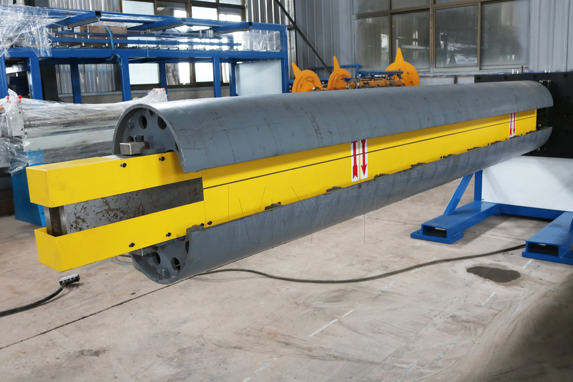 Spiral Pipe Ovalizer round duct manufacturing machine