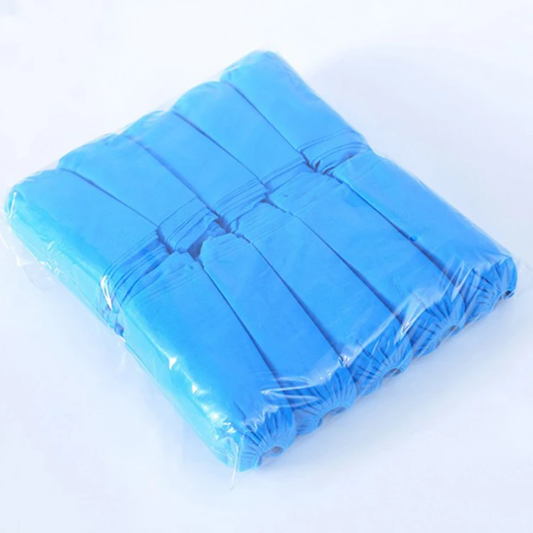 
Машинное изготовление, Лидер продаж, синяя дешевая Высококачественная Нетканая Одноразовая крышка для обуви без противоскольжения 