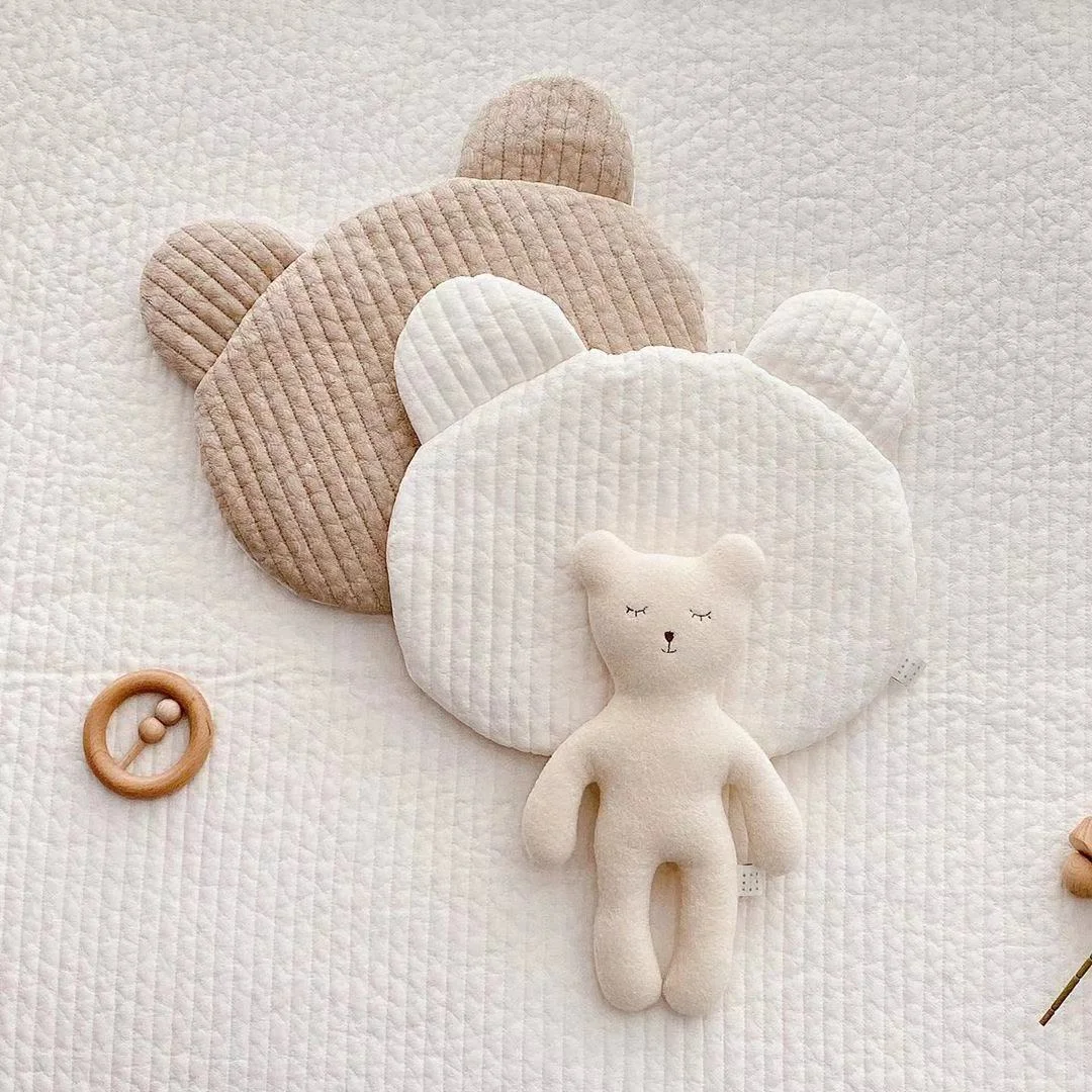 Cute Design Cotton Round Stereotyped Infant Newborn Sleep Flat Support Baby Nursing Pillow