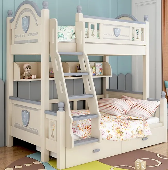 
2021 Newest manufacturer kids bunk bed children furniture creative bunk bed 