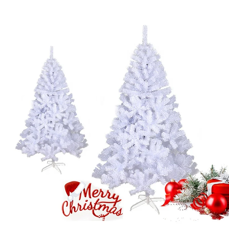 China manufacturers hot sale high quality artificial plastic pvc white large christmas tree
