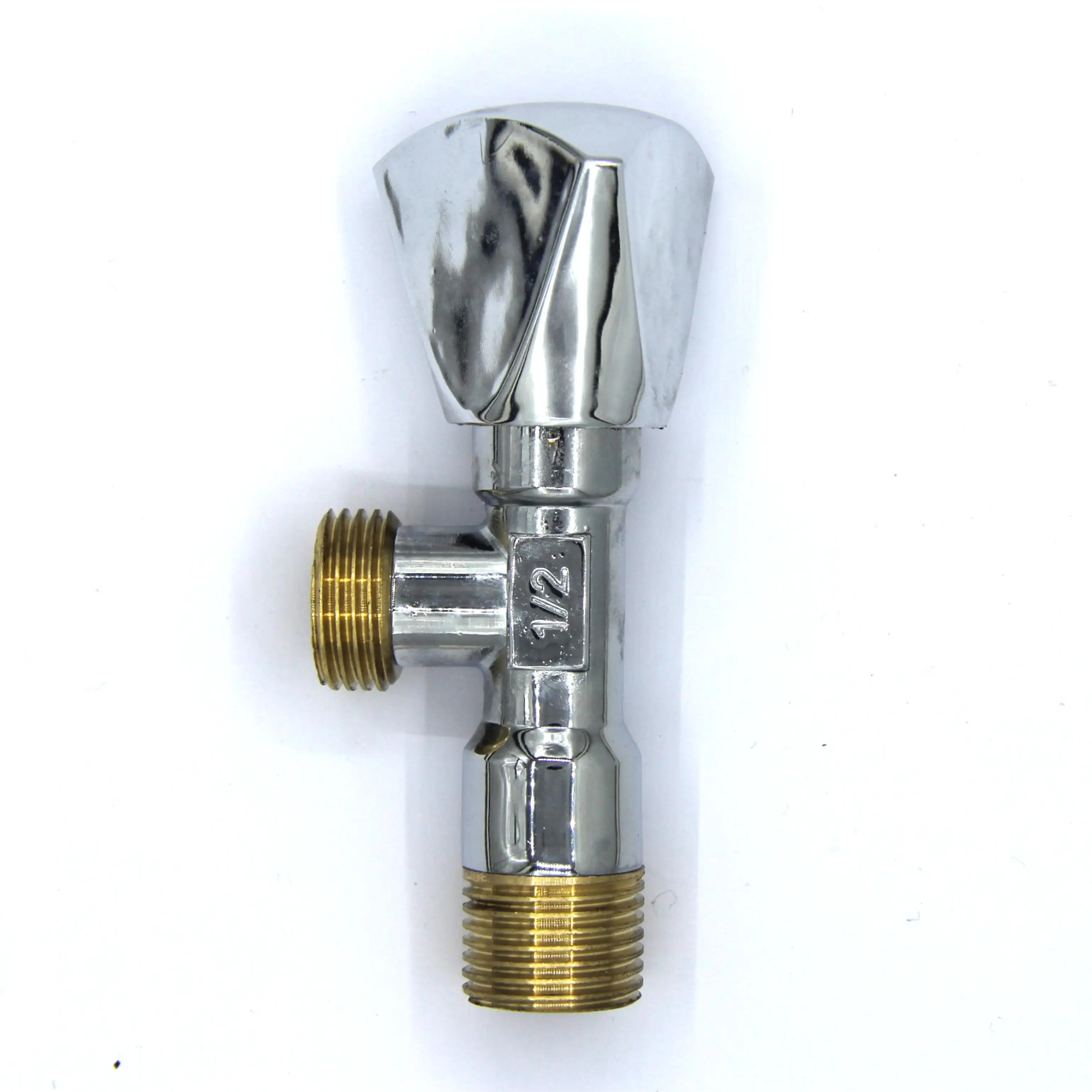 Hot and cold water thickened zinc alloy handwheel 1/2 brass body copper core switch for home use