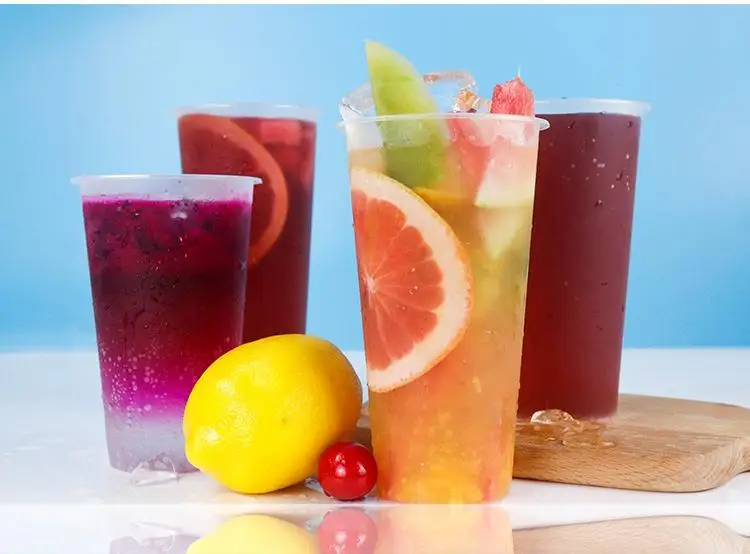 Factory Direct Wholesale Cheap Price 12oz 14oz 16oz Boba Tea ice coffee Plastic Disposable Cups