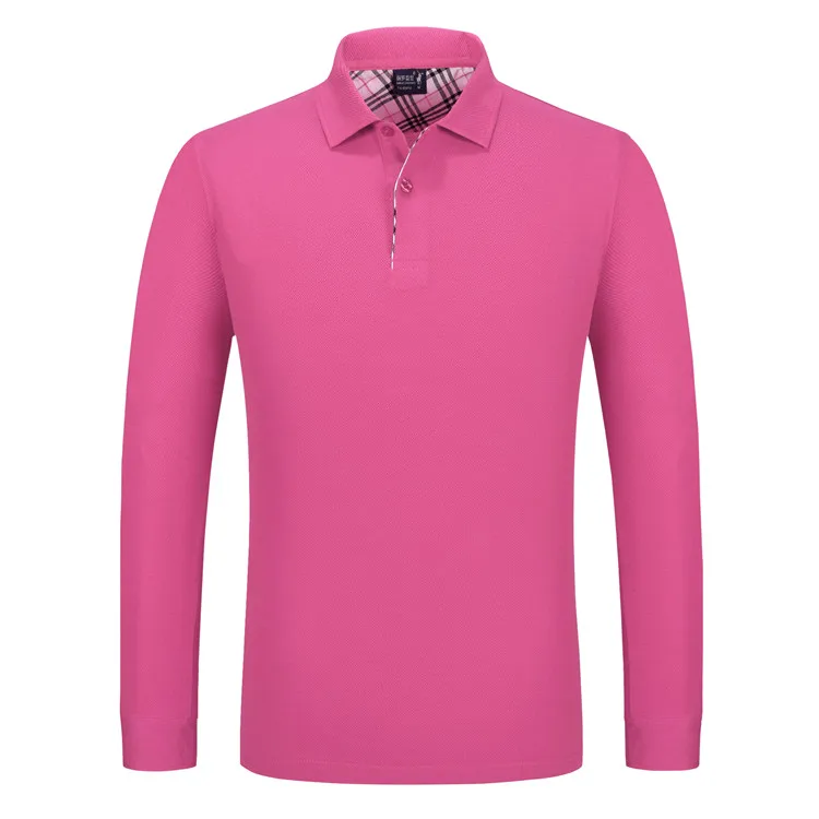 
Double mercerized cotton polo shirts for men 100% cotton long sleeve 