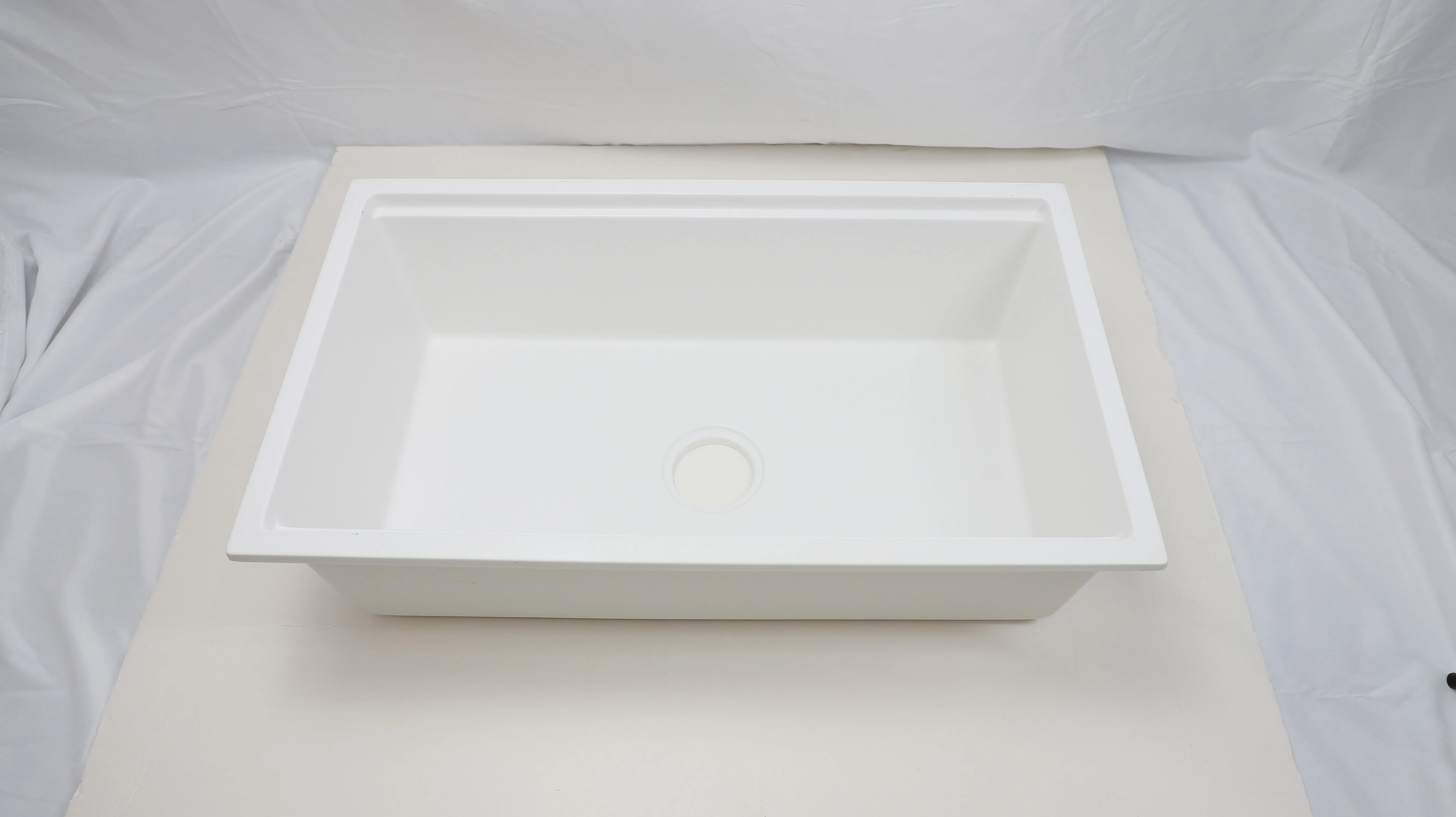 Modern Black Granite Sink Single Bowl Quartz Stone Kitchen Sink