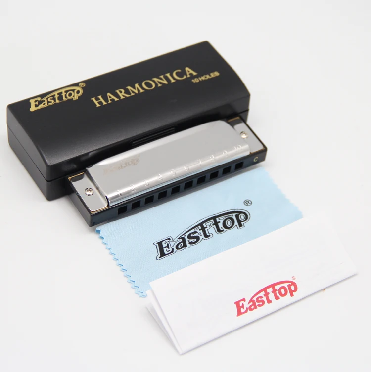 EASTTOP T10-3 high quality 10 hole blues mouth organ cheap harmonica children gift harmonica