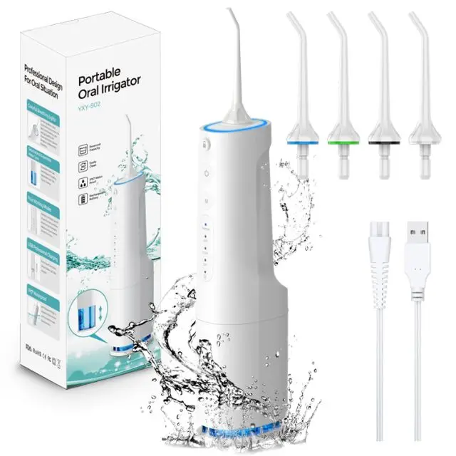 Электрическая Гигиена зубов, Портативный ИК-ригатор для полости рта, водный Флоссер, стоматологический водный Флоссер