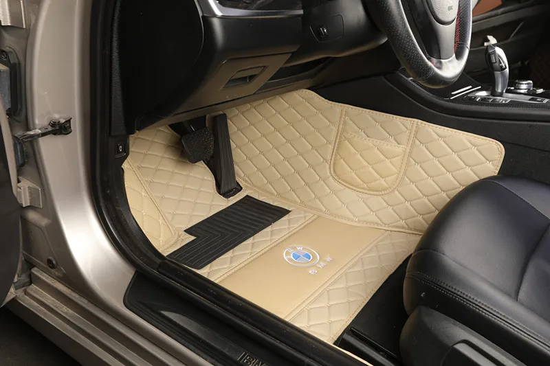 
China manufacture Car decoration Accessories interior leather diamond car floor mats 