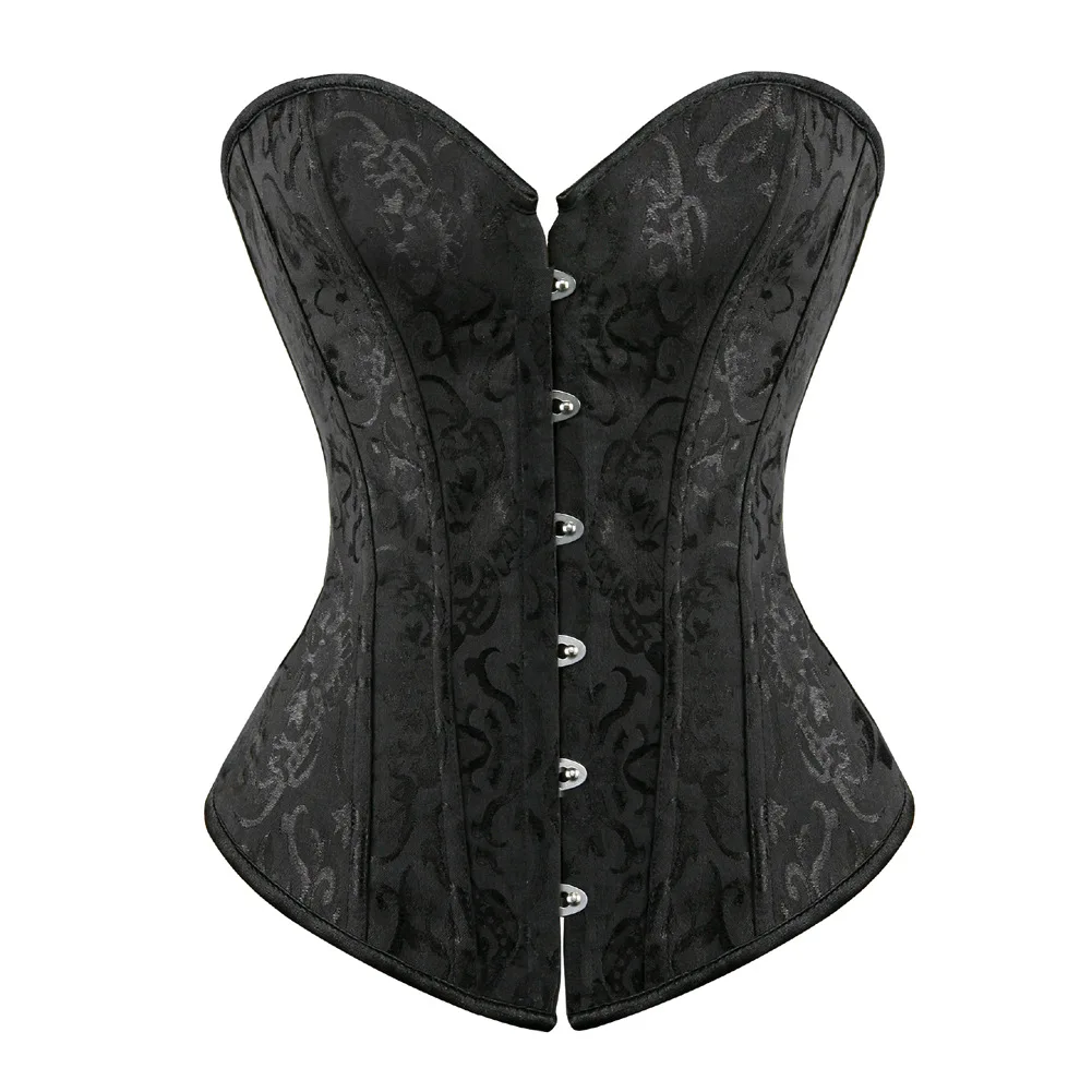 latex waist trainer Corset Heavy Duty Steel Boned Satin Waist Training Burlesque Shaper Corset