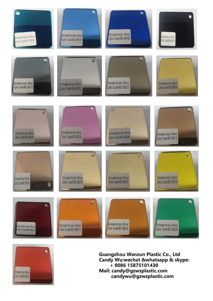 Wholesale Hot Sell Gold Rose Acrylic Mirror Sheet Plastic Mirror 4ft*8ft